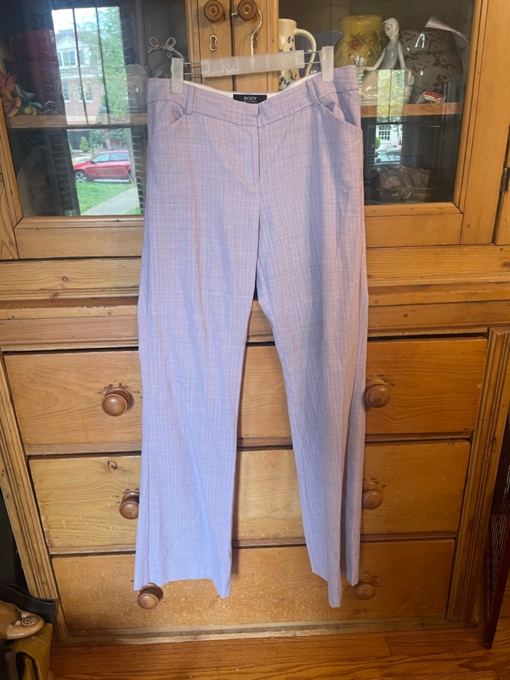 Victoria's Secret Lavender Plaid Boot-Cut Pants. Christie Fit.